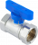 Кран шаровой FAR 3/4", ВР, син. бабочка, хром